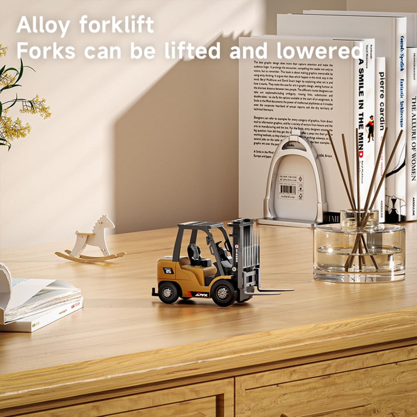 7 Channel 2 Mode Mini Remote Control Forklift Truck with Rechargeable Battery