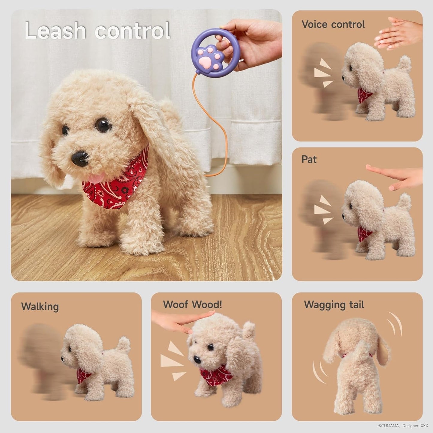 Remote Control Electronic Plush Puppy Dog Toy TYMY0106