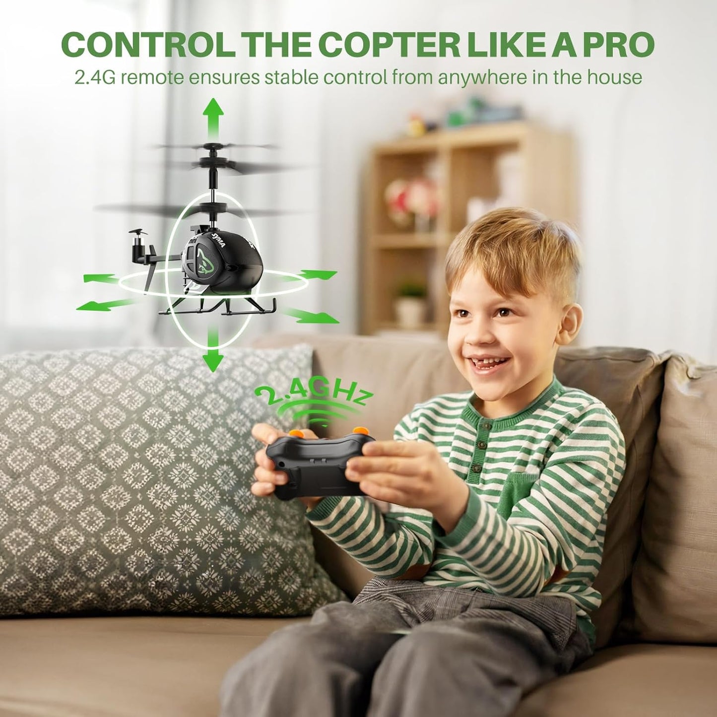 Mini RC Helicopter with Gyro Stabilizer