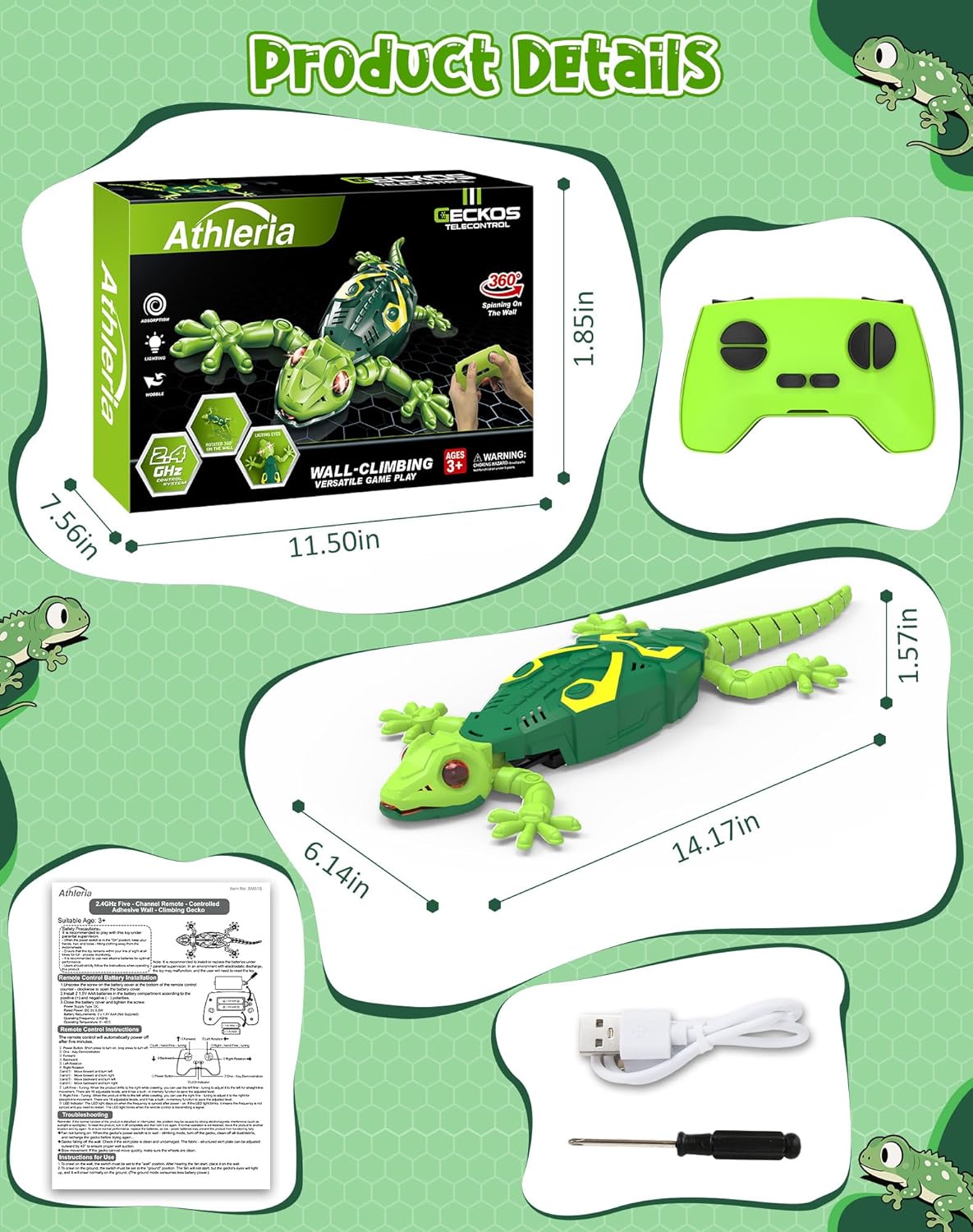 Wall Climbing Lizard RC Toys