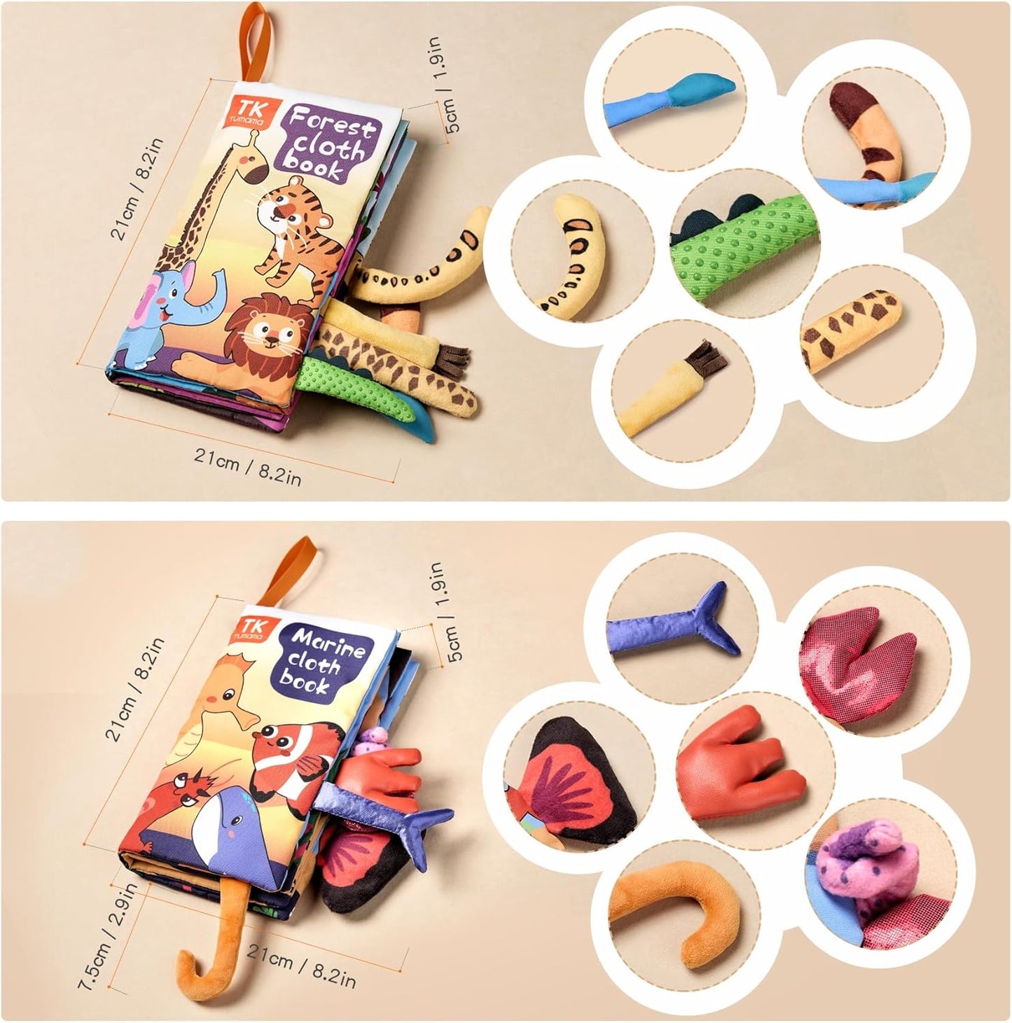 3PCS Baby Books 0-6 Months TKMY0102