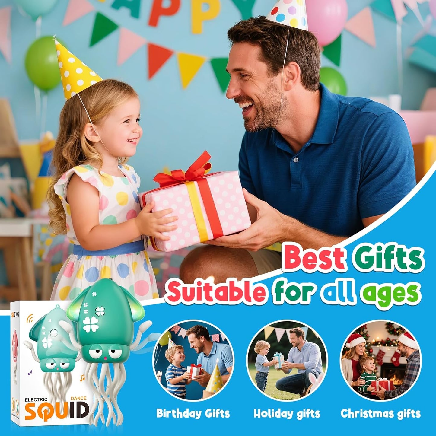 Rechargeable Magic Dancing Music Squid Baby Toys