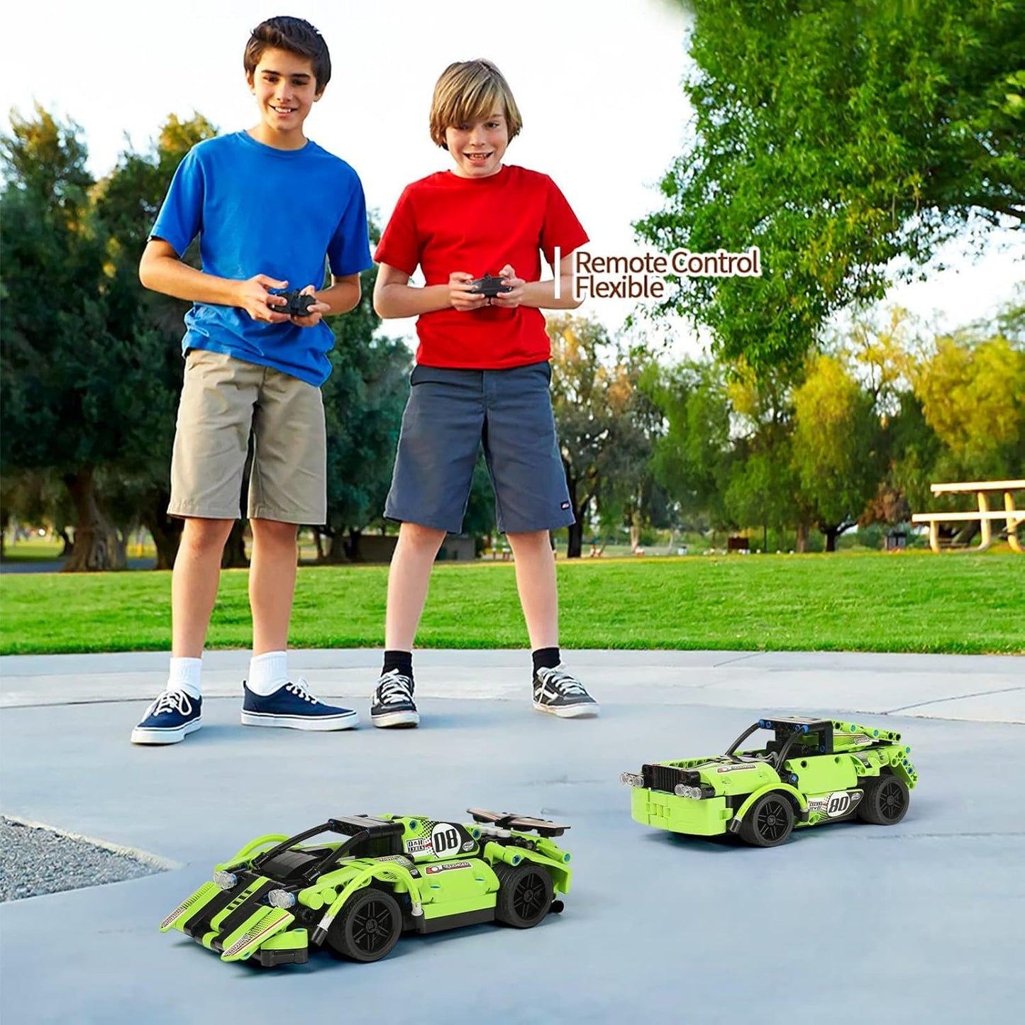 Building Toys for Kids with 2-in-1 Remote Controller