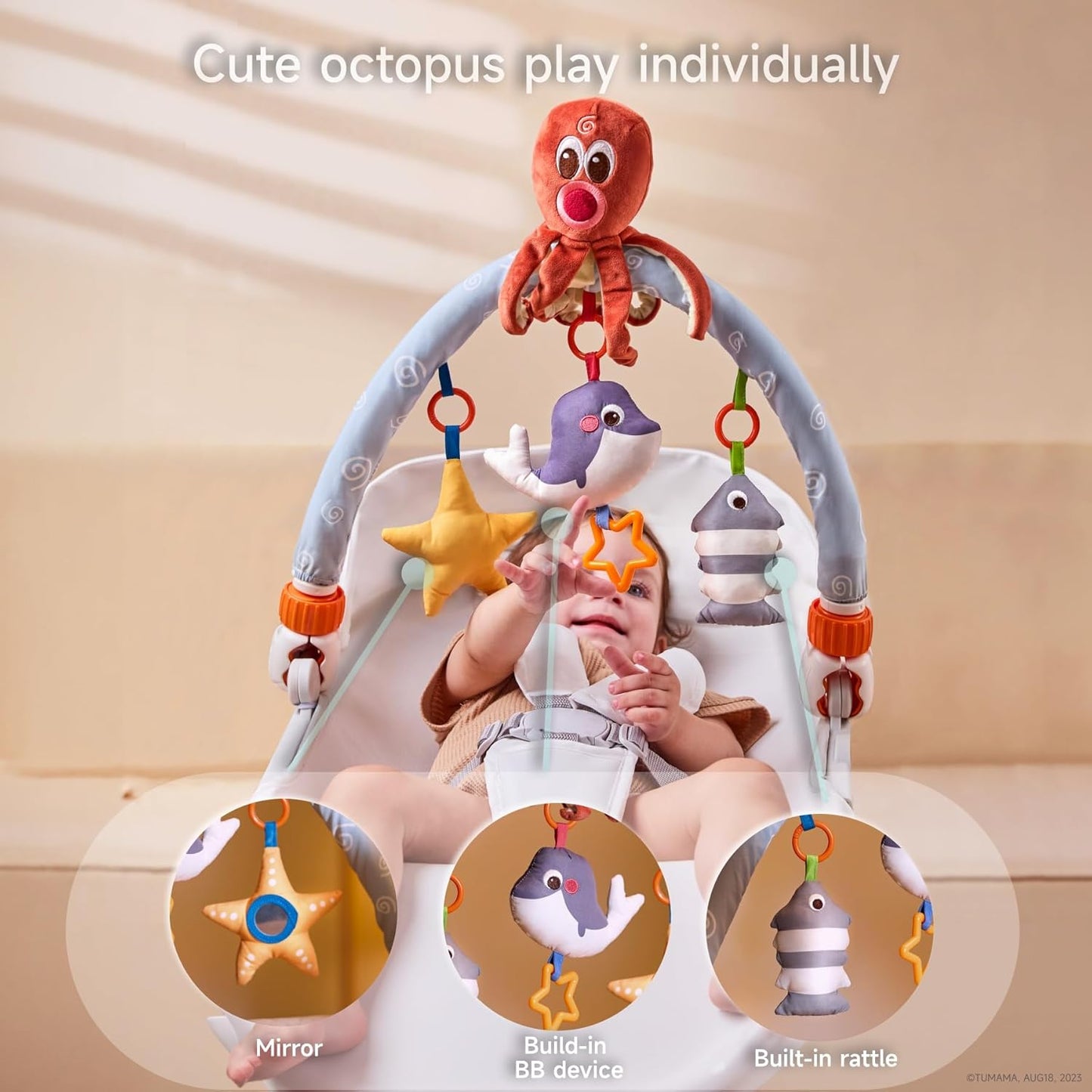Sea Animal Arch Stroller Toys TYMY0040