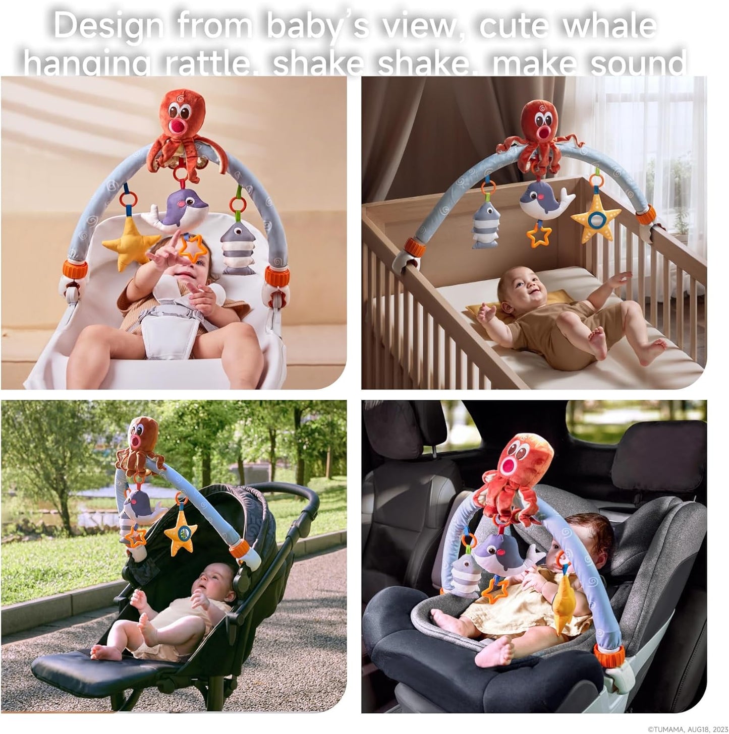 Sea Animal Arch Stroller Toys TYMY0040